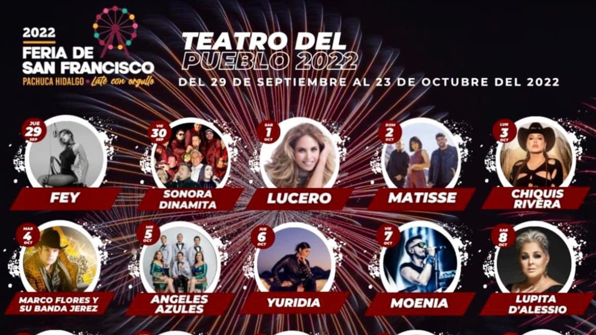 Cartelera Feria de Pachuca 2022 Teatro del Pueblo en PDF