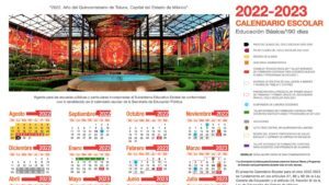 Calendario Escolar Edomex 2022-2023. Vacaciones, CTE Y Descargas ...